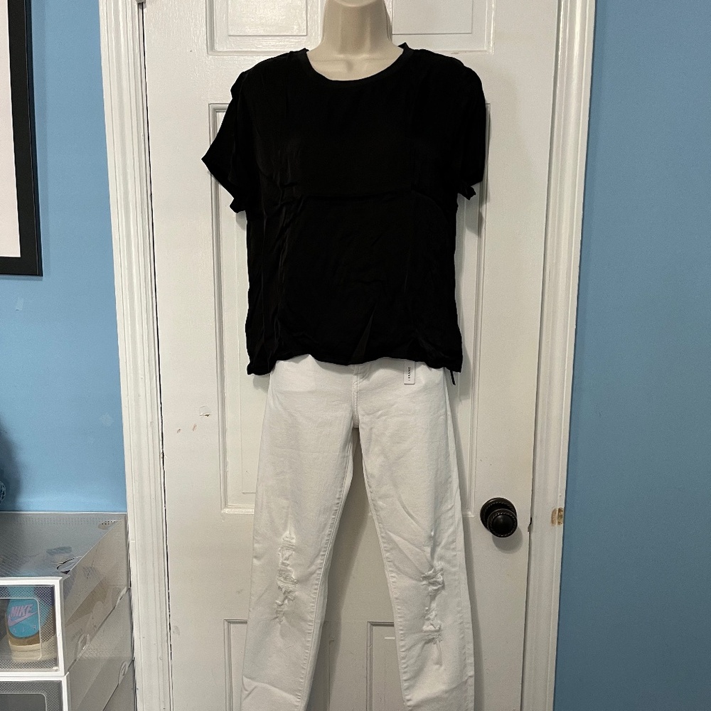 NWT J Brand Alana High Rise Crop Skinny Jeans in White